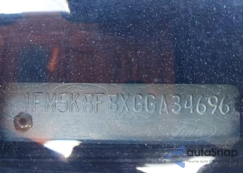 2016 Ford Explorer Limited z USA, uszkodzony, nr VIN 1FM5K8F8XGGA34696